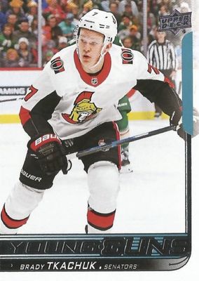 Brady Tkachuk - 2018-19 UD Series two Young guns #499