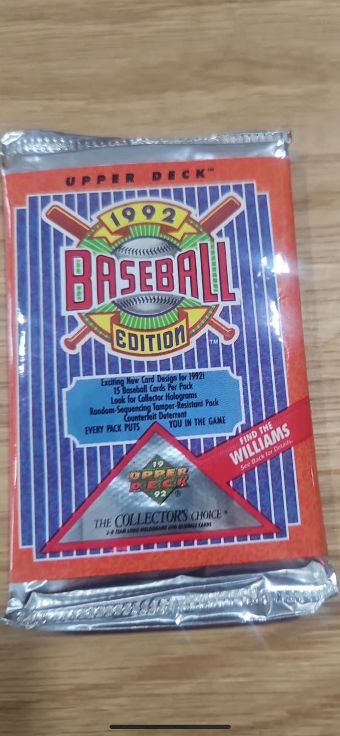 Upper deck 1992 Baseball edition