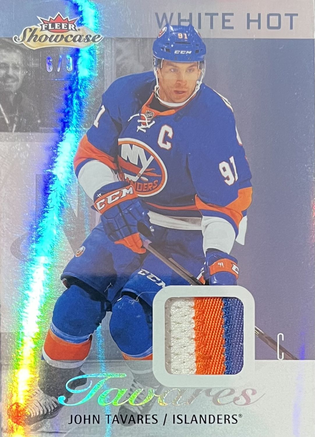 John Tavares - 2013-14 Fleer showcase hockey White hot /9 #59