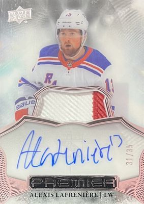 Alexis Lafrenière - 2022-23 Upper deck Premier auto patch /35 AV-AL