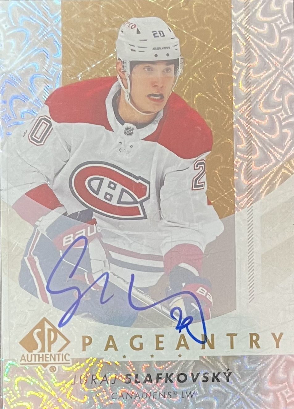 Juraj Slafkovsky - 2022-23 Upper deck SP Authentic Pageantry P-61