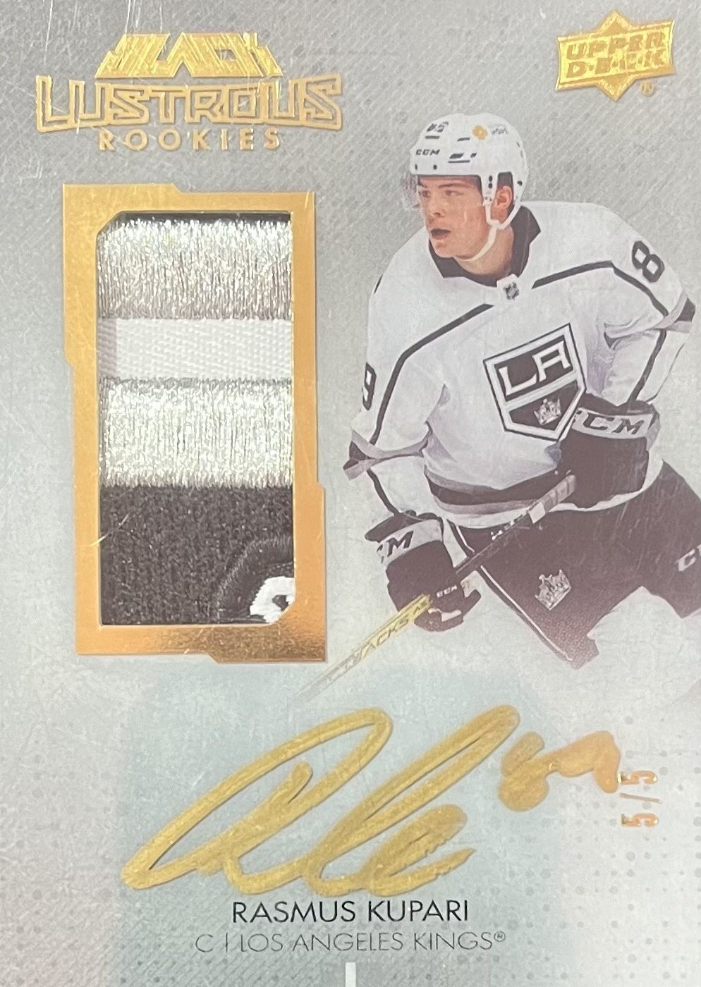 Rasmus Kupari - 2021-22 Upper deck UD Black diamond Black lustrous 5/5 (LAST PRINT) LRPA-RK
