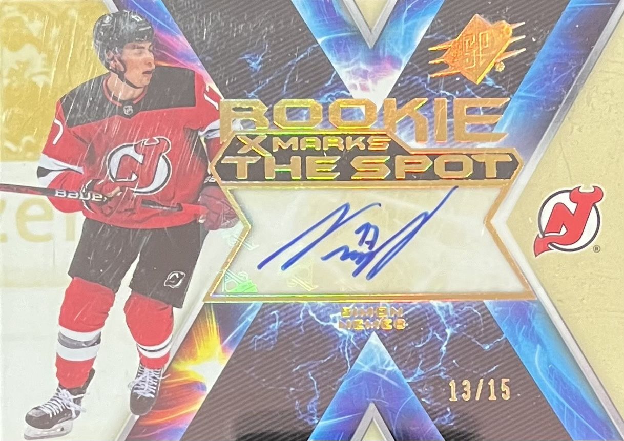 Simon Nemec - 2023-24 Upper deck SPX Rookie xmarks the spot /15 XMR-SM