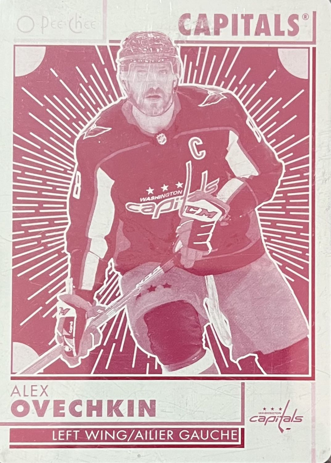Alex Ovechkin - 2022-23 O-Pee-Chee Printing plate retro one-of-one #8