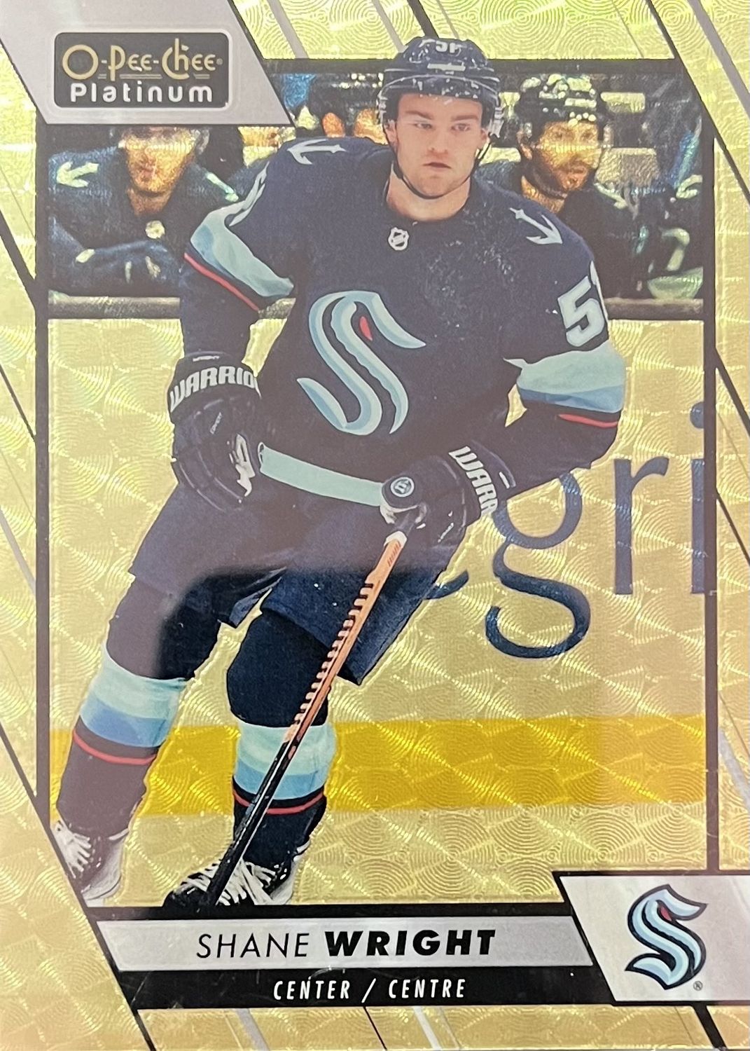 Shane Wright - 2023-24 O-Pee-Chee Platinum Rookie golden treasures 1/1 #12