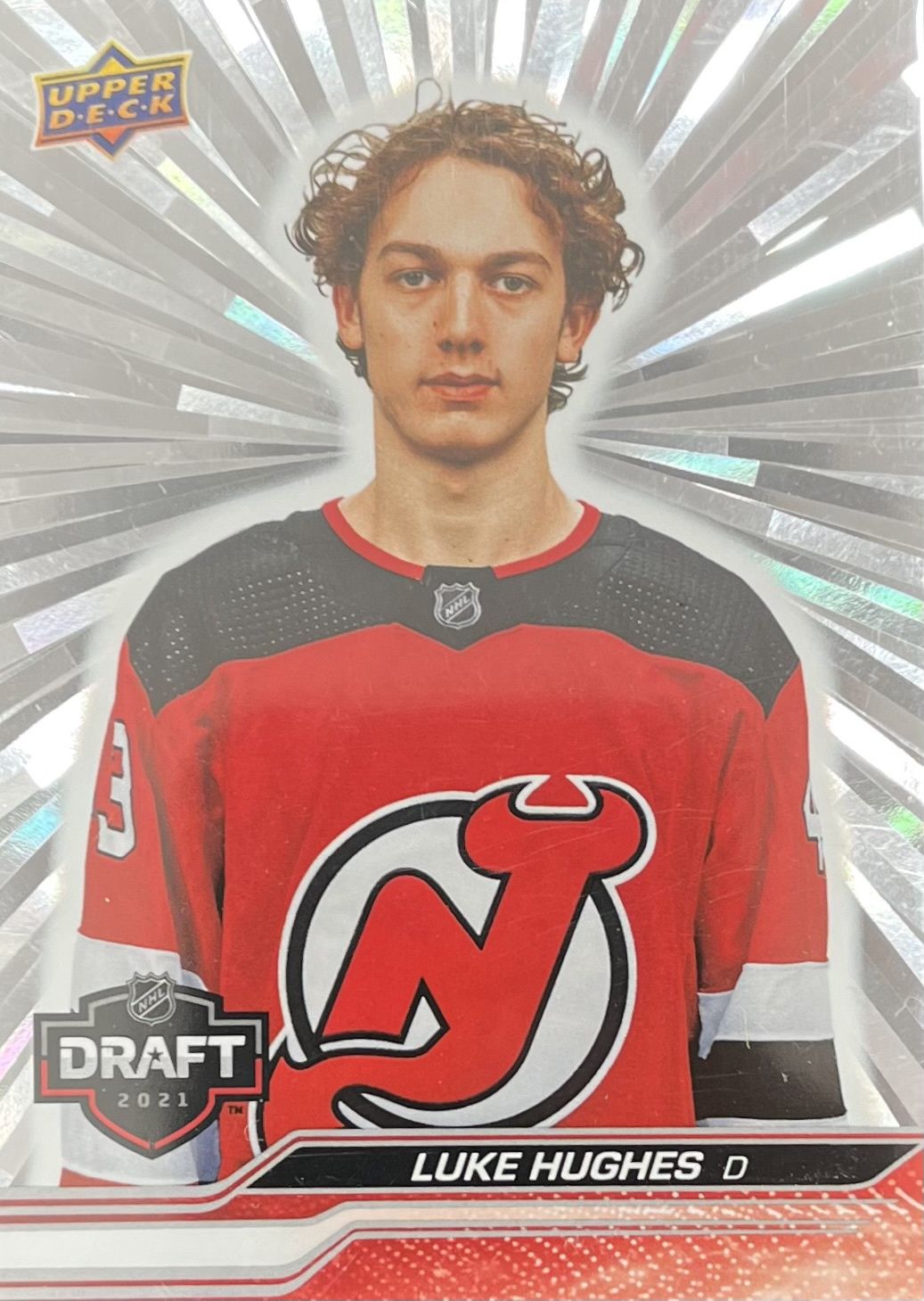 Luke Hughes - 2023-24 Upper deck Extended series Draft outburst #750