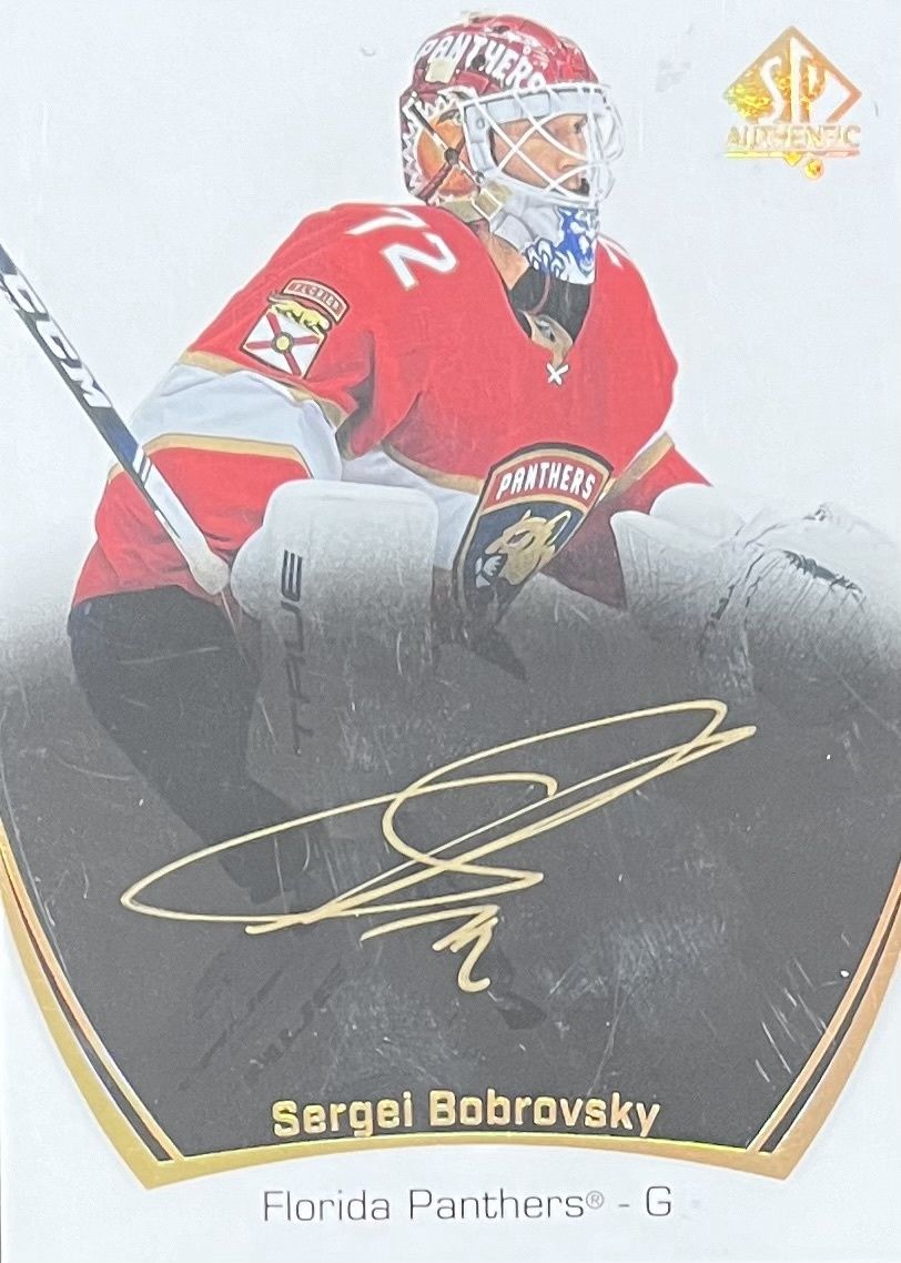 Sergei Bobrovsky - 2021-22 Upper deck SP Authentic #42