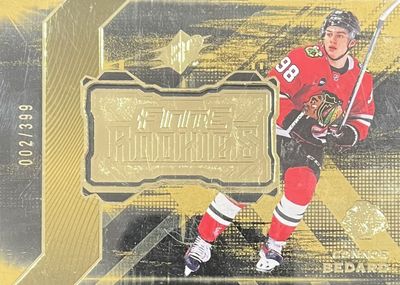 Connor Bedard - 2023-24 Upper deck SPX Finite rookies gold /399 F-15