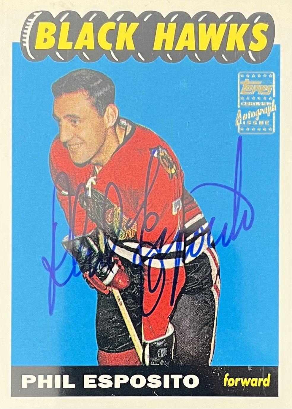 Phil Esposito - 2001 Topps Heritage Certified autograph #116