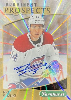 Nick Suzuki - 2019-20 Parkhurst Dominent prospects PP-21
