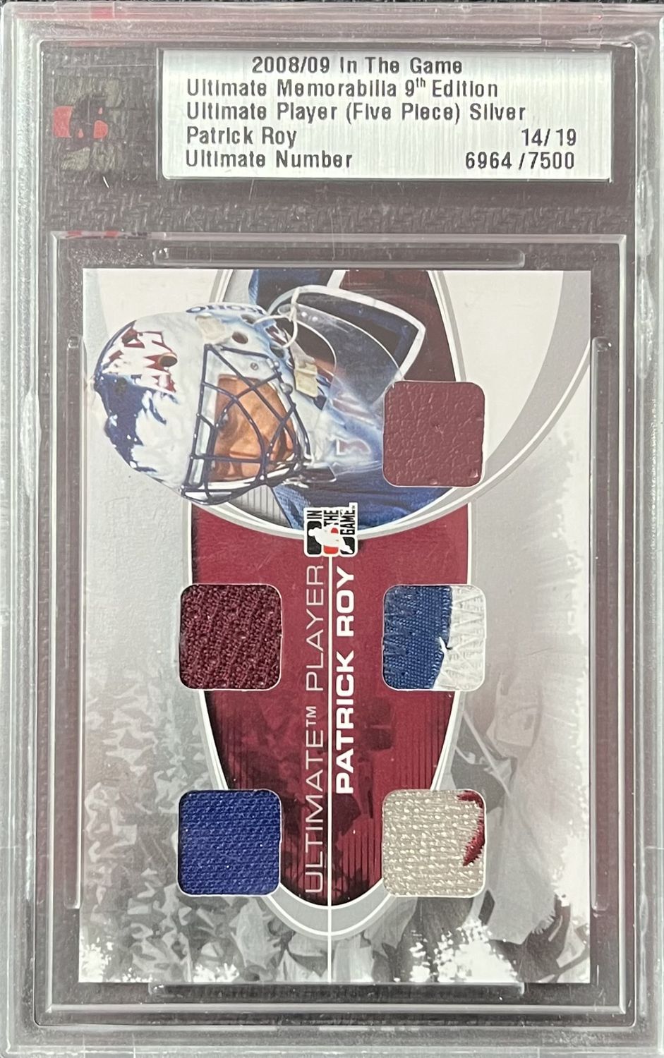 Patrick Roy - 2008-09 In the game Ultimate player five pieces /7500 14/19
