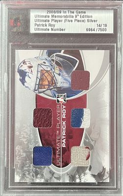 Patrick Roy - 2008-09 In the game Ultimate player five pieces /7500 14/19