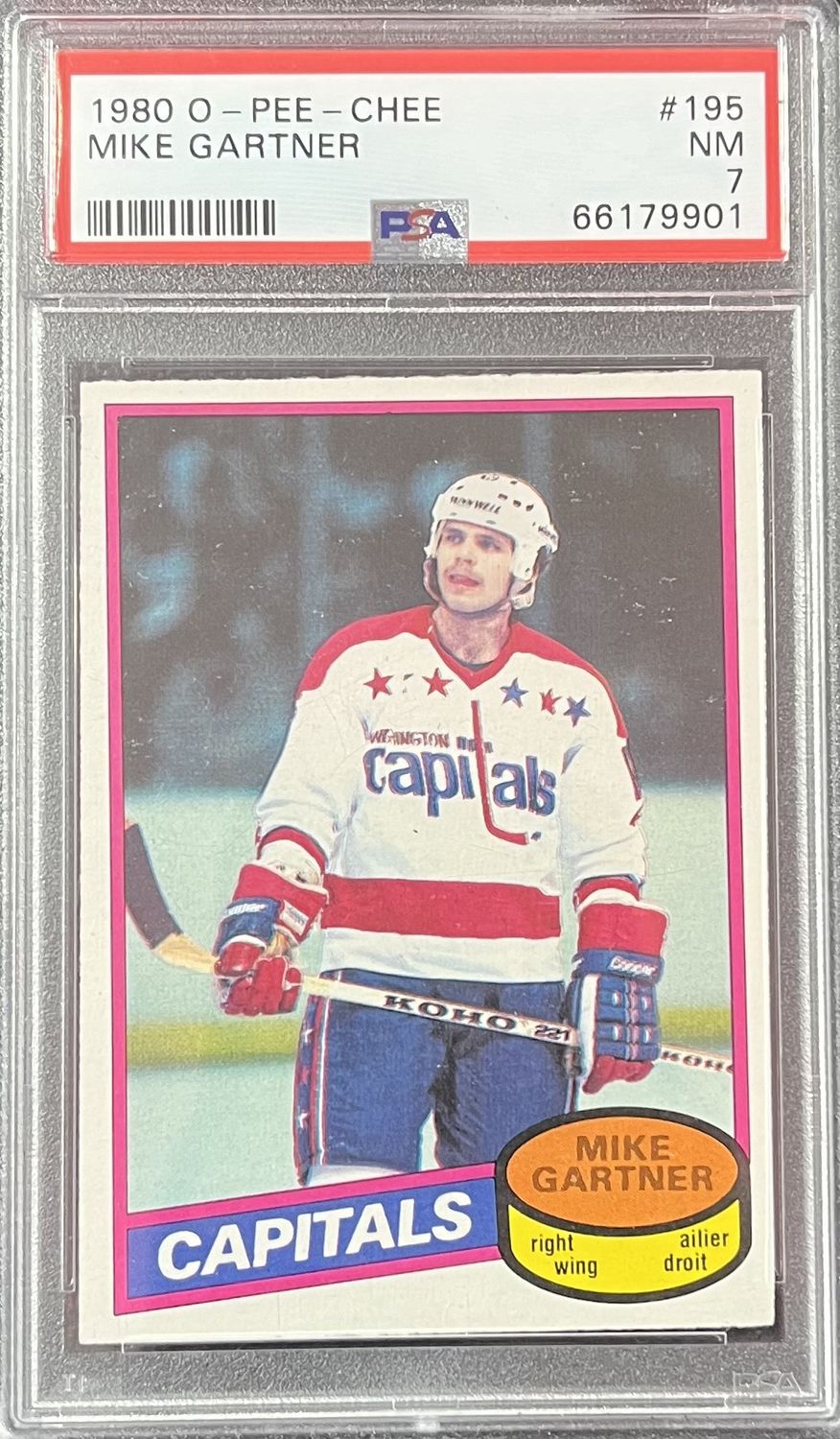 Mike Gartner - 1980 O-Pee-Chee #195 PSA 7