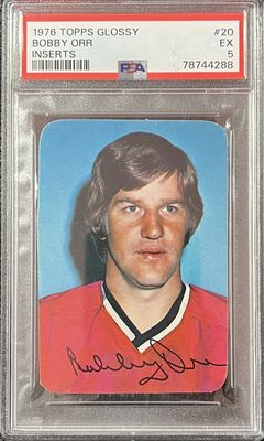 Bobby Orr - 1976 Topps Glossy inserts #20 PSA 5