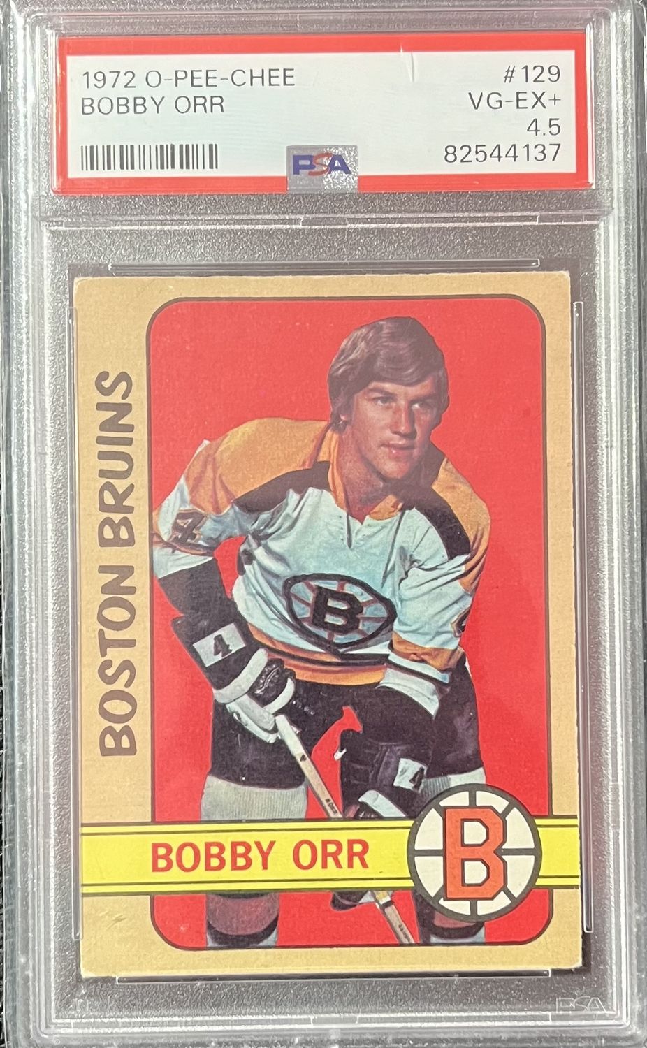 Bobby Orr - 1972 O-Pee-Chee #129 PSA 4.5