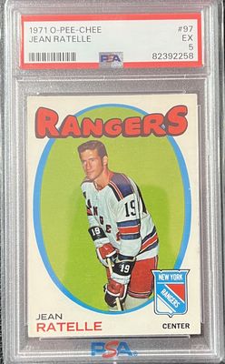 Jean Ratelle - 1971 O-Pee-Chee #97 PSA 5