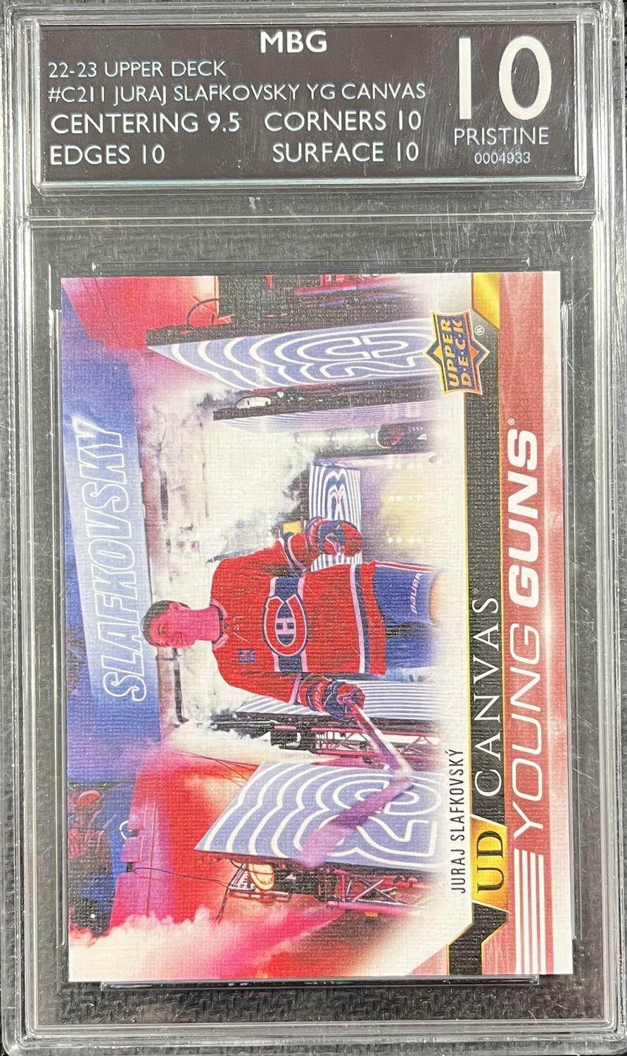Juraj Slafkovsky - 2022-23 Uper deck Series two Young guns UD Canvas C211 MBcartes 10