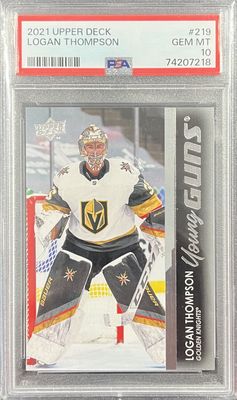Logan Thompson - 2021-22 Upper deck Series one Young guns #219 PSA 10