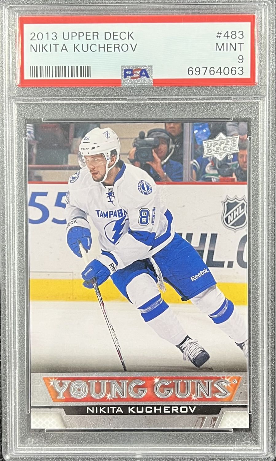 Nikita Kucherov - 2013-14 Upper deck Series two Young guns #483 PSA 9