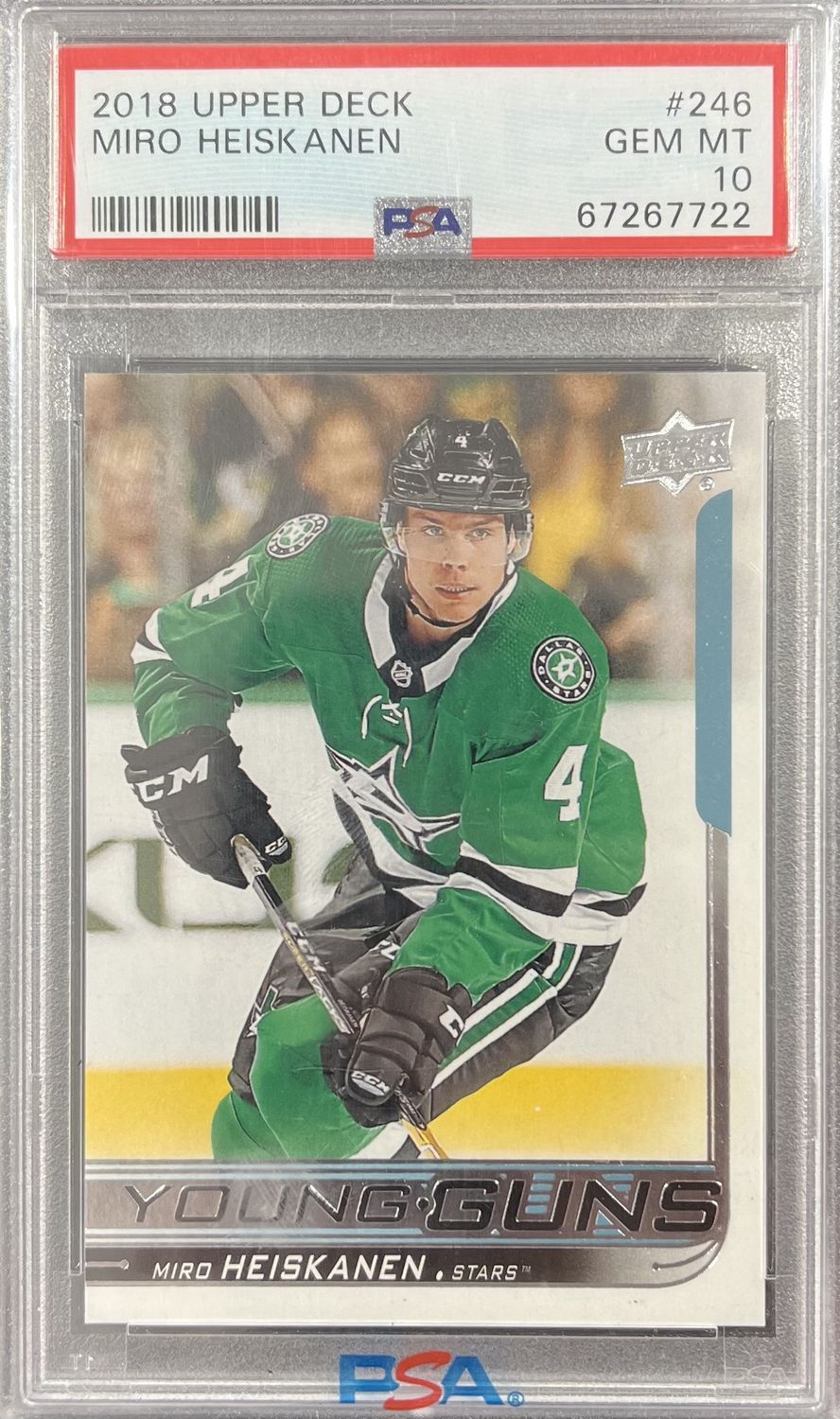 Miro Heiskanen - 2018-19 Upper deck Series one Young guns #246 PSA 10
