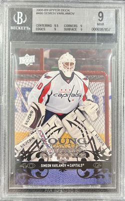 Semion Varlamov - 2008-09 Upper deck Series two Young guns #460 Beckett 9