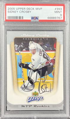 Sidney Crosby - 2005-06 Upper deck MVP Rookie #393 PSA 9
