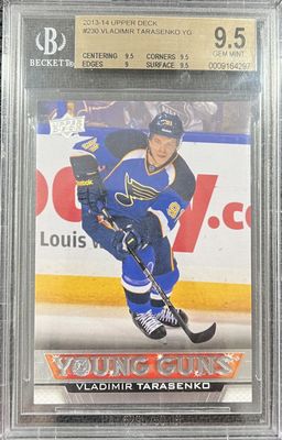 Vladimir Tarasenko - 2013-14 Upper deck Series one Young guns #230 Beckett 9.5