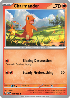 Charmander - Scarlet &amp; Violet 151 004/165