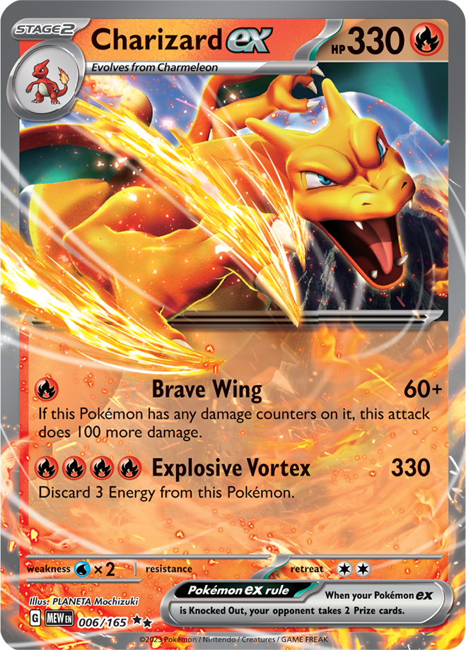 Charizard EX - Scarlet &amp; Violet 151 006/165