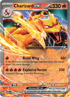 Charizard EX - Scarlet &amp; Violet 151 006/165