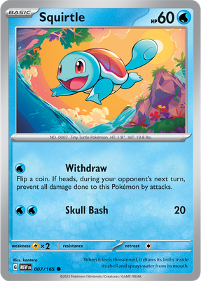 Squirtle - Scarlet &amp; Violet 151 007/165