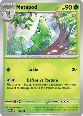 Metapod - Scarlet &amp; Violet 151 011/165