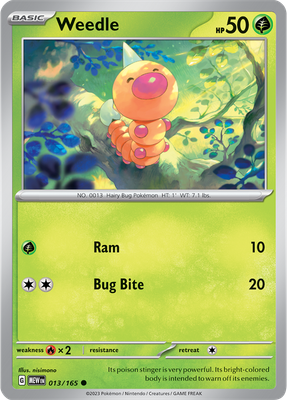 Weedle -Scarlet &amp; Violet 151 013/165