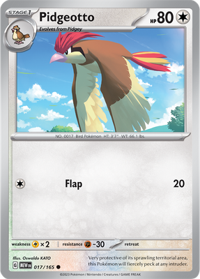 Pidgeotto - Scarlet &amp; Violet 151 017/165