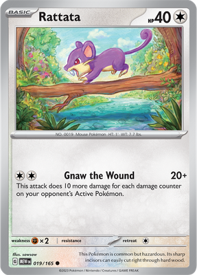 Rattata - Scarlet &amp; Violet 151 019/165