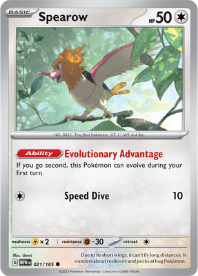 Spearow - Scarlet &amp; Violet 151 021/165