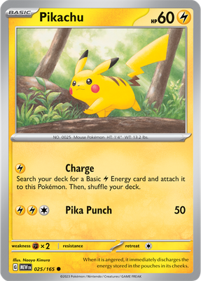 Pikachu - Scarlet &amp; Violet 151 025/165