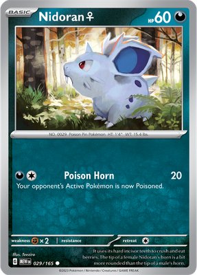 Nidoran ♀ - Scarlet &amp; Violet 151 029/165