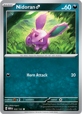 Nidoran ♂ - Scarlet &amp; Violet 151 032/165