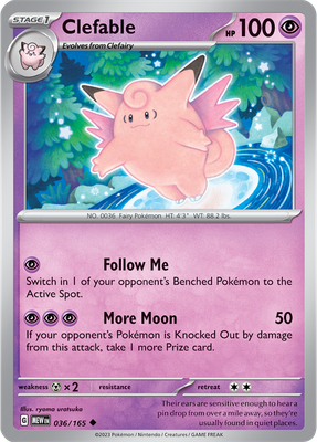 Clefable - Scarlet &amp; Violet 151 036/165