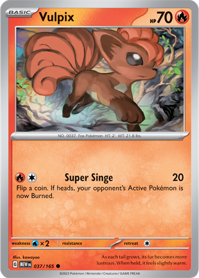 Vulpix - Scarlet &amp; Violet 151 037/165