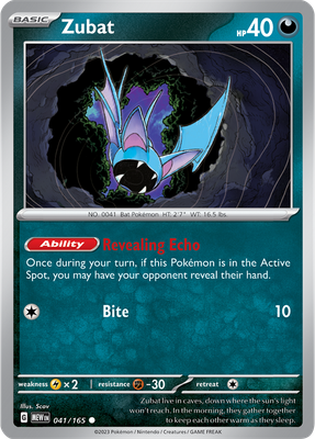 Zubat - Scarlet &amp; Violet 151 041/165