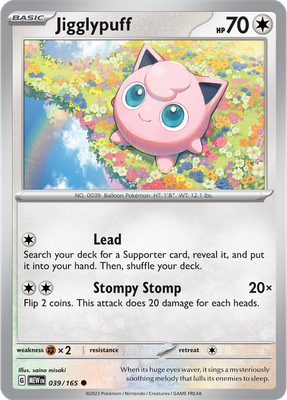 Jigglypuff - Scarlet &amp; Violet 151 039/165