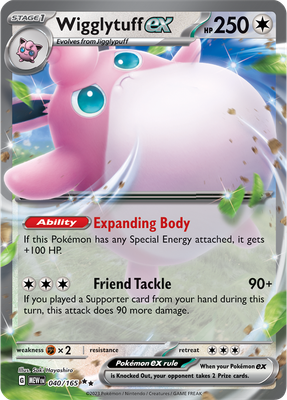 Wigglytuff EX - Scarlet &amp; Violet 151 040/165