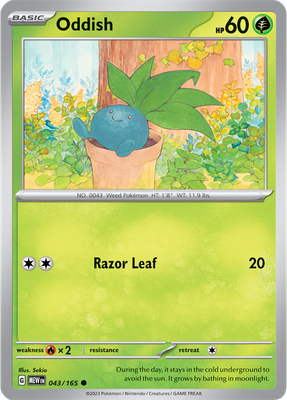 Oddish - Scarlet &amp; Violet 151 043/165