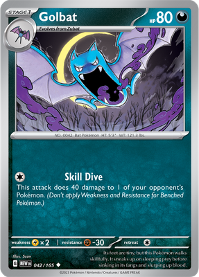 Golbat - Scarlet &amp; Violet 151 042/165