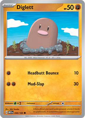 Diglett - Scarlet &amp; Violet 151 050/165