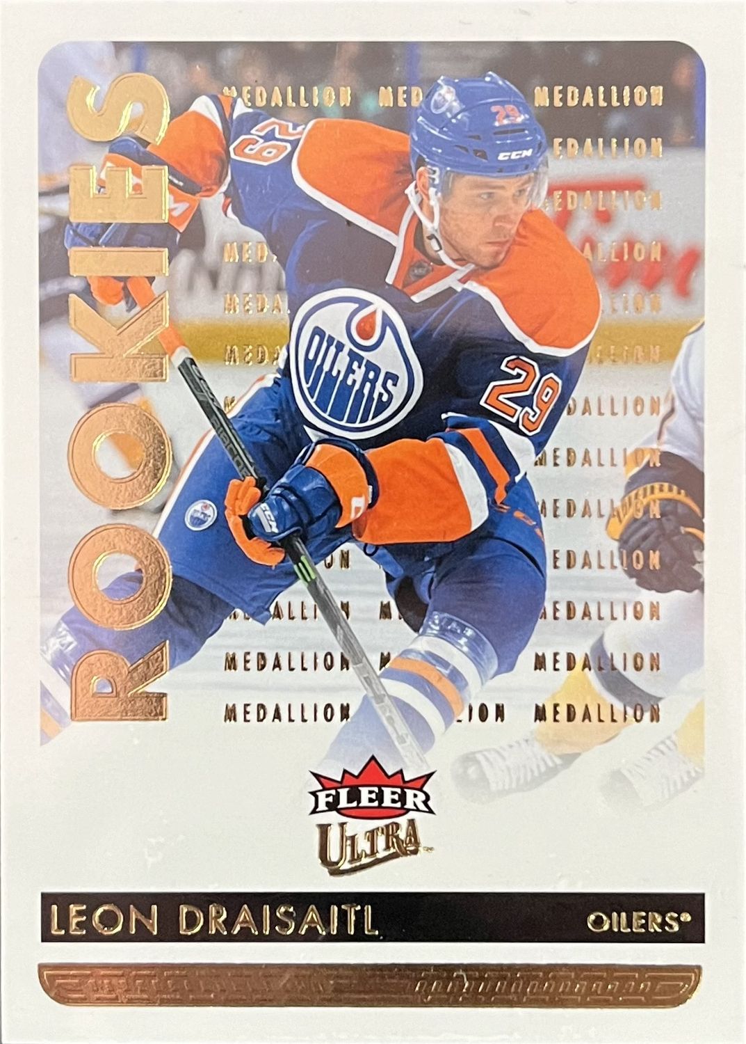 Leon Draisaitl - 2014 Fleer ultra Rookies Gold medallion #204