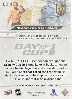 Chandler Stephenson - 2023-24 Upper deck Extended series Day with the cup DC14