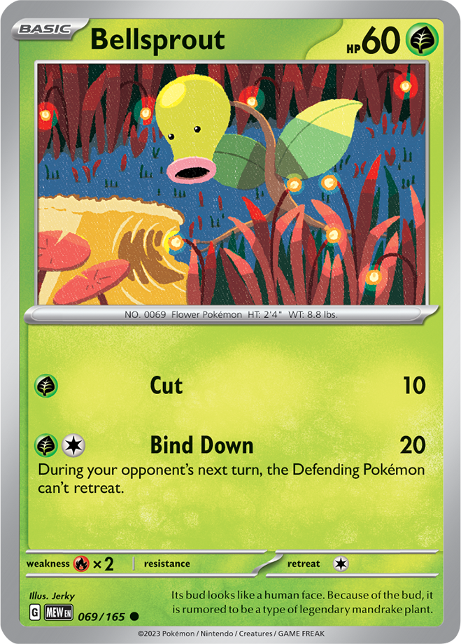 Bellsprout -  Scarlet &amp; Violet 151 069/165, Fini: Unlimited